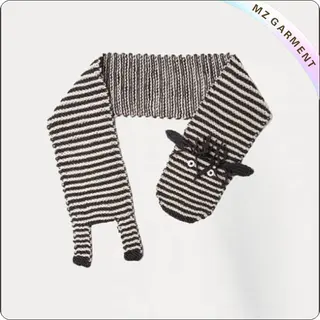 Kids Cartoon Donkey Scarf